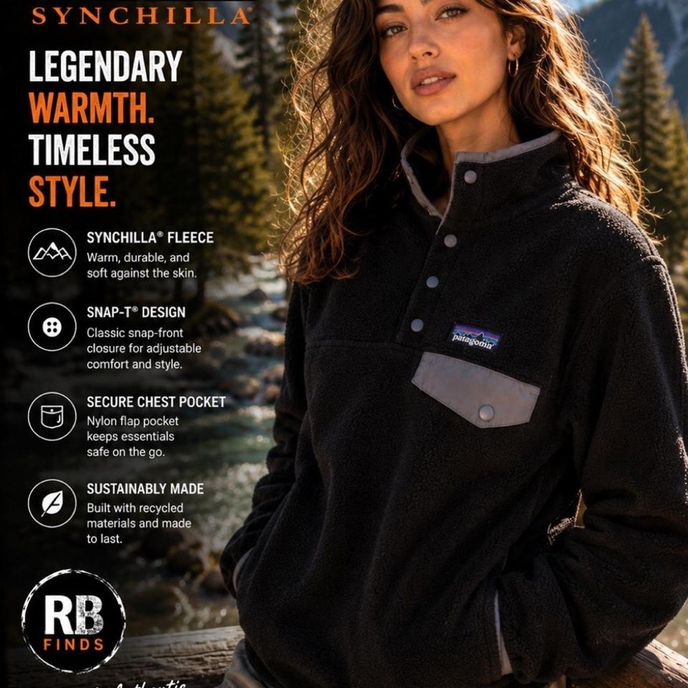 Patagonia Synchilla Snap-T Fleece Pullover Black Gray Womens XXS Outdoor Jacket‎
